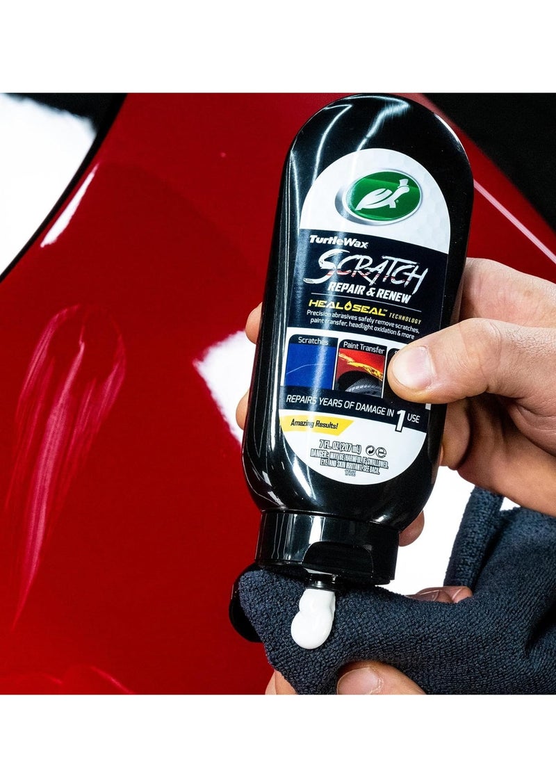 TurtleWax Scratch Repair & Renew 207ml – Heal & Seal Technology – Removes Scratches, Swirl Marks & Paint Transfer – Made in USA  - Image 3