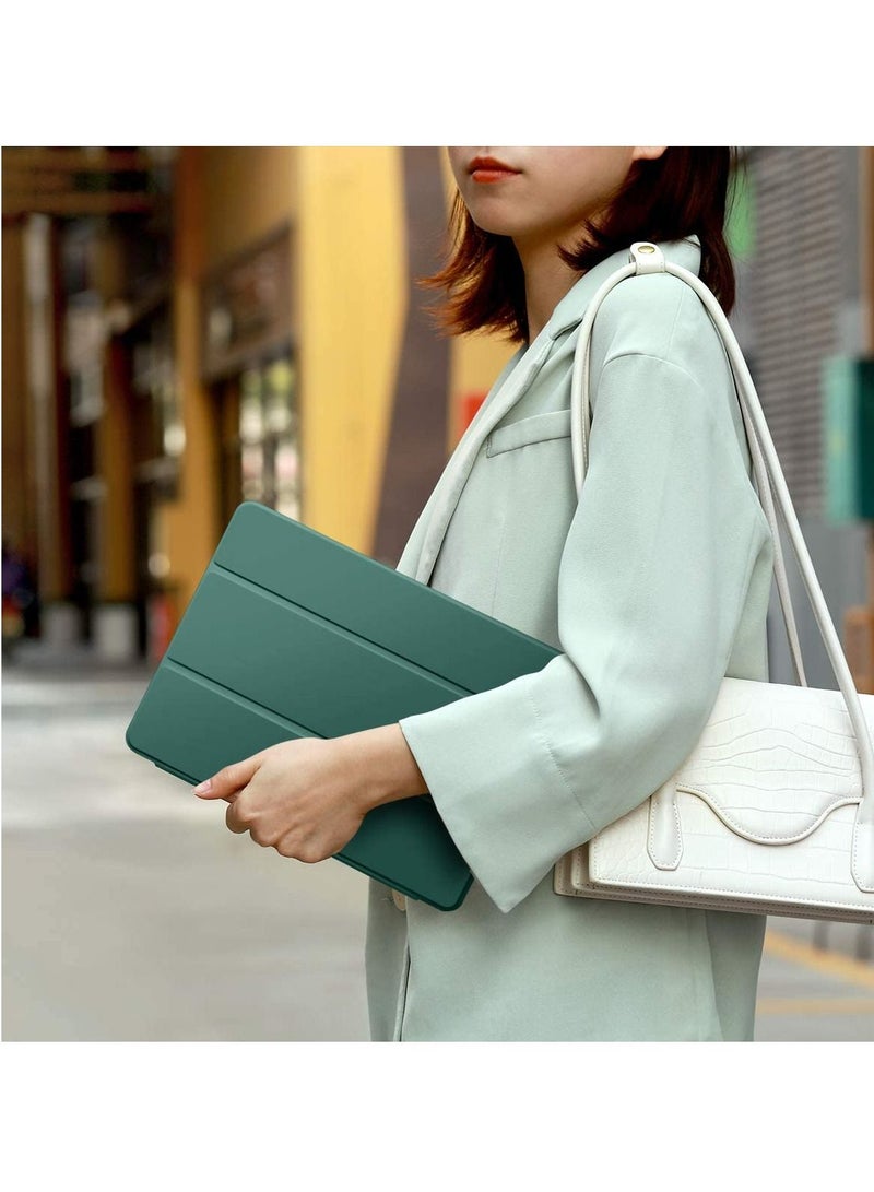 Case for iPad 8th Generation/iPad 10.2 Case 2020, Smart Folio Soft TPU Protective Case Cover with Apple Pencil Holder for iPad 8th/7th Gen, Auto Sleep/Wake, Full Body Protection - Pine Green - Image 5