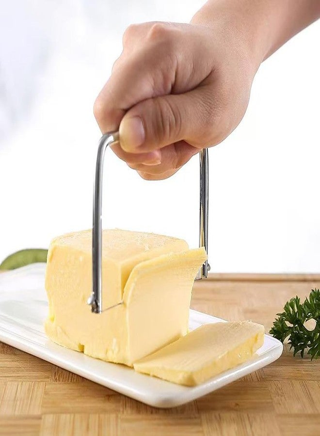 Yindeful Cheese Slicer - Effective Stainless Steel Butter Slicers - Foie Gras Cutter for Block Cheese Butter Avocado Slicer - Image 2