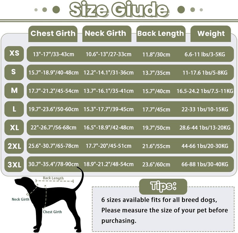 IDOMIK Dog Anxiety Calming Hoodie,Breathable Dog Anxiety Jacket Vest Coat for Thunderstorms,Fireworks,Vet Visits,Separation,Adjustable Dog Hoodies for Noise Block & Ear Protection Recovery,Green,3XL - Image 5