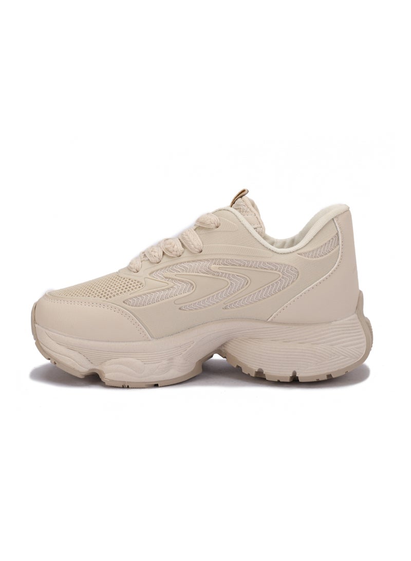 حذاء رياضي نسائي خفيف ومتين بتصميم عصري ونعل سميك مريح - Image 3