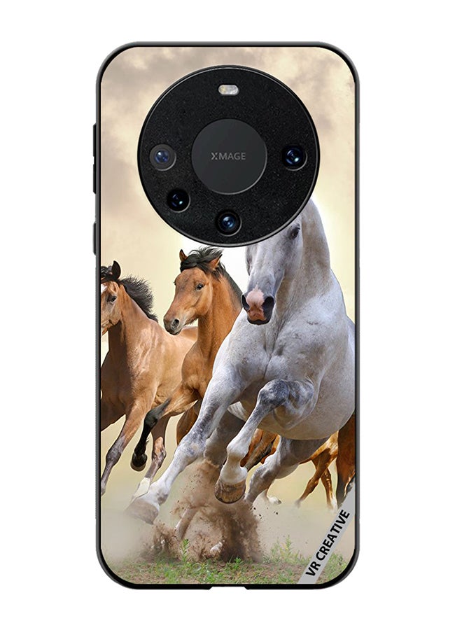 VR CREATIVE Protective Case Cover For Huawei Mate 60 Pro Running Horses Design Multicolour - Image 1