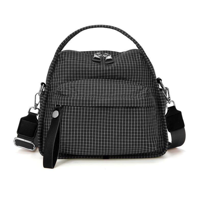 CATSEA Women's Elegant Solid Color Shoulder Bag Fashionable Zipper Crossbody Bags Soft Top Handle Handbag Purse - Image 1