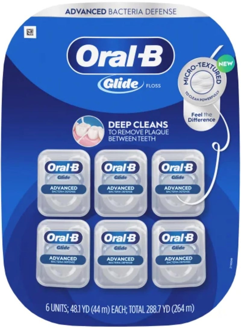 Oral-B Advanced Bacteria Defense Floss 6 Units 264ml - Image 1