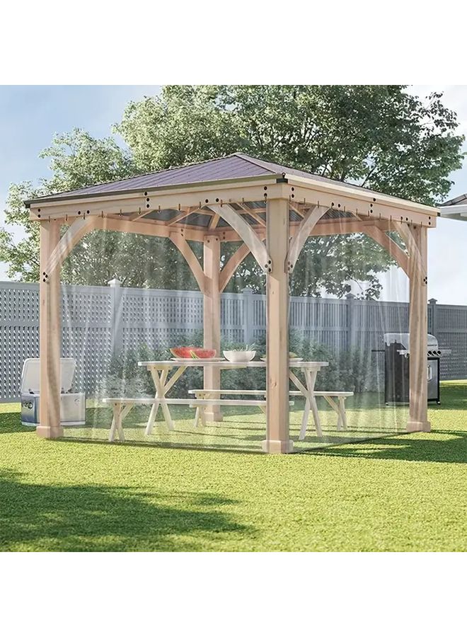 فيلم بلاستيكي من البولي فينيل كلوريد الشفاف الثقيل حبل الملابس 74 حجم 8 بوصة تنظيم في الهواء الطلق - Image 3