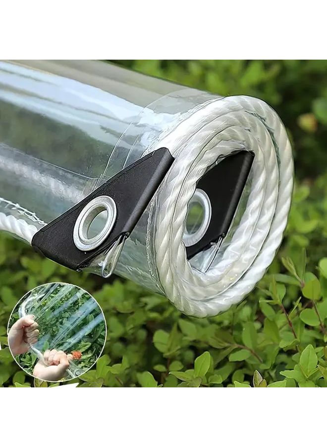 فيلم بلاستيكي من البولي فينيل كلوريد الشفاف الثقيل حبل الملابس 74 حجم 8 بوصة تنظيم في الهواء الطلق - Image 2