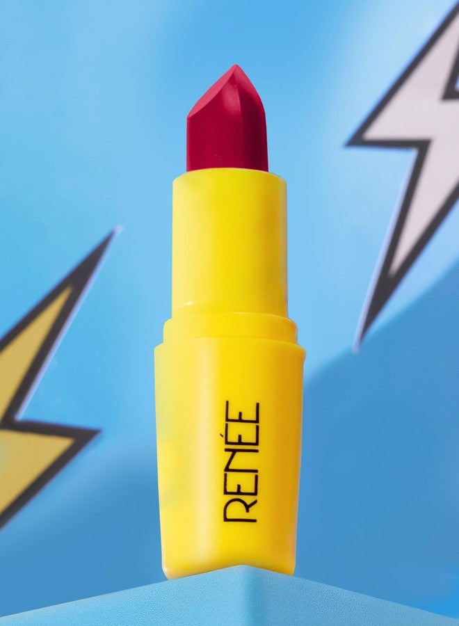 RENEE Everyday Matte Lipstick - Jam, Lightweight, Intense Color Payoff with Creamy Matte Finish, Enriched with Vitamin C, Hyaluronic acid & SPF 30, Skincare Infused Makeup, 3 Gm - Image 1