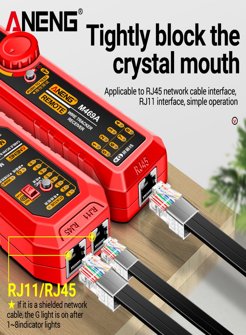 ANENG ANENG M469A Network Cable Finder Multifunctional Cable Finder Anti-Interference Testing Instrument Find The Break Point of Network Line And Check The Line - Image 3