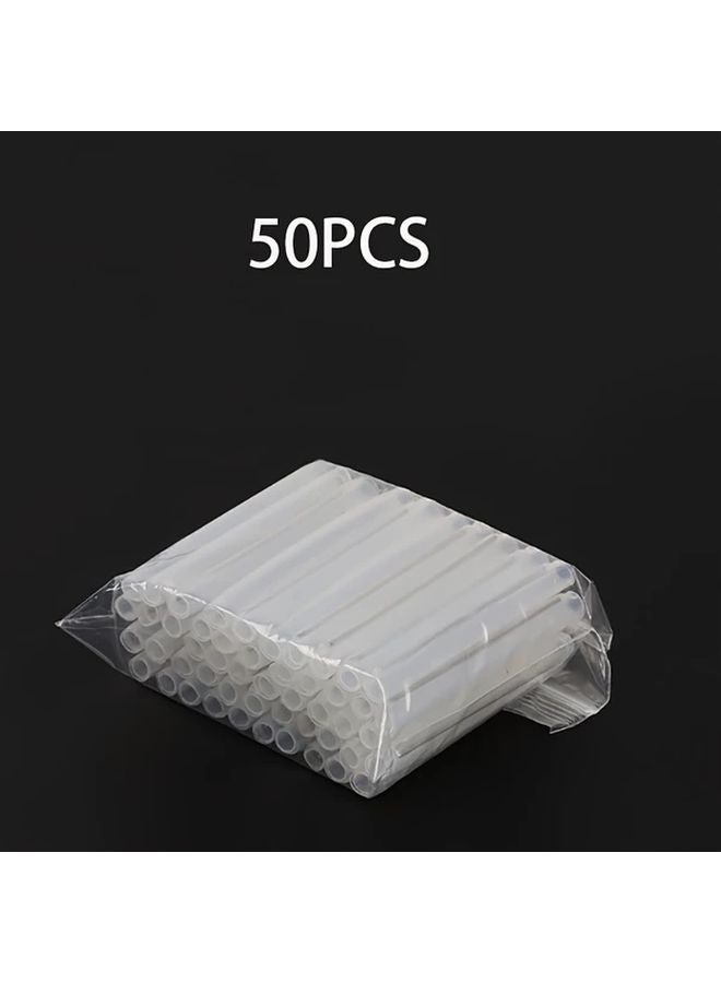 50 قطعة من الأكمام القابلة للانكماش الحراري الشفافة لحام الألياف البصرية المقاومة للتآكل - Image 1