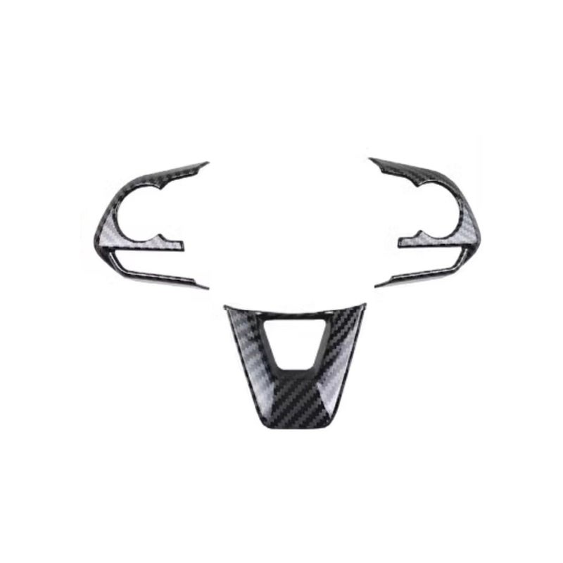 Tocatus Steering Wheel Cover Trim for Toyota Corolla 2020 2021 2022 2023 2024, for RAV4 2019 2020 2021 2022 2023 2024, ABS Carbon Fiber 3pcs - Image 5