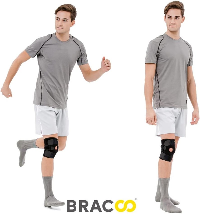 Bracoo Knee Support Brace for Men Women, Adjustable Compression Sleeve Wrap Patellar Pad Tendon - Arthritis Pain, meniscus tear, Injury Recovery, Running, Workout, KS10 - Image 4