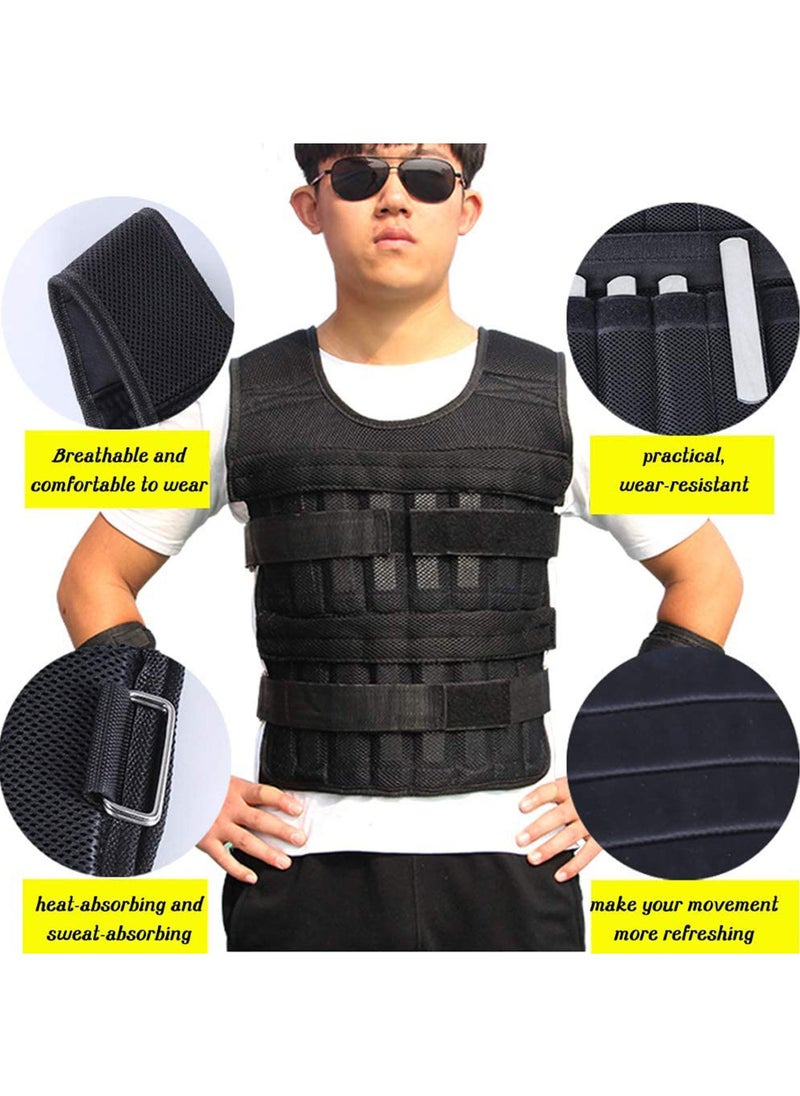 Rock Pow Weight Vest - Fitness Running Exercise Weight Vest, Training Sports Loading Weight Vest For Men Women Suitable 15kg (when loading steel bars)  - Image 4