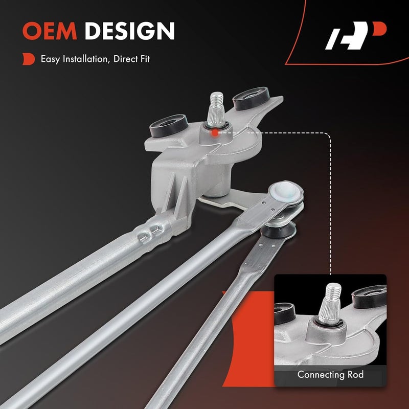 A-Premium Front Windshield Wiper Linkage for Toyota Tundra 2007-2019 and Sequoia 2008-2019 - Image 2