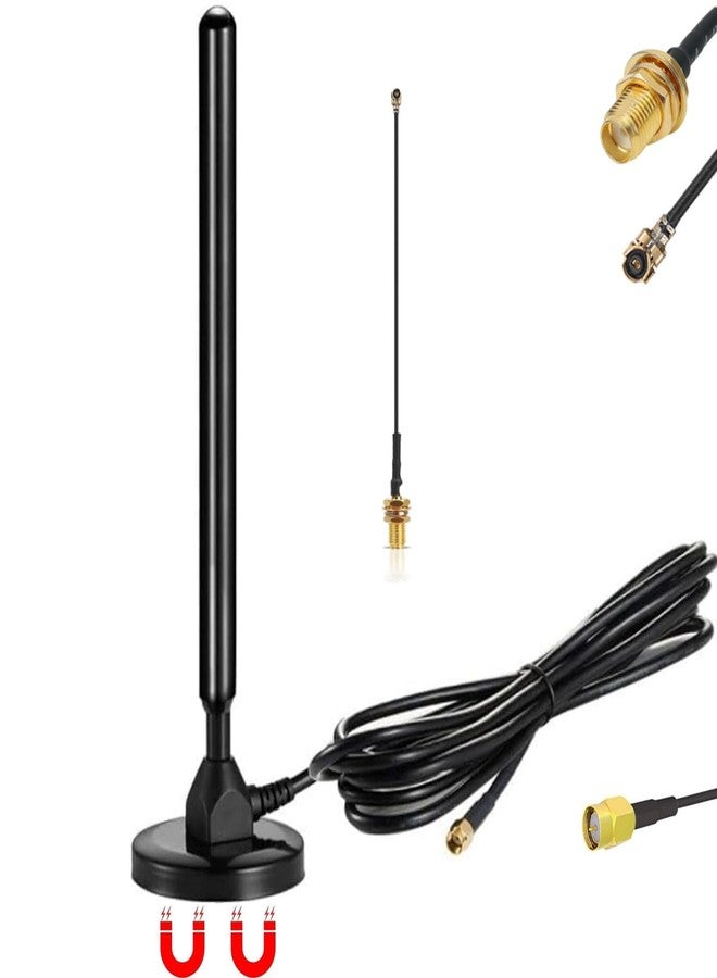 هوائي Meshtastic/ 915MHz/ LoRa لأجهزة LoRa/Meshtastic/IoT، قاعدة مغناطيسية، 4 ديسيبل، كابل بطول 10 أقدام مع موصل SMA ذكر، محول IPEX، طول 24 سم - Image 1