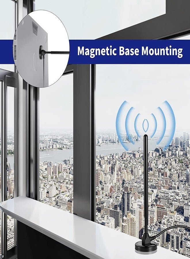 هوائي Meshtastic/ 915MHz/ LoRa لأجهزة LoRa/Meshtastic/IoT، قاعدة مغناطيسية، 4 ديسيبل، كابل بطول 10 أقدام مع موصل SMA ذكر، محول IPEX، طول 24 سم - Image 5