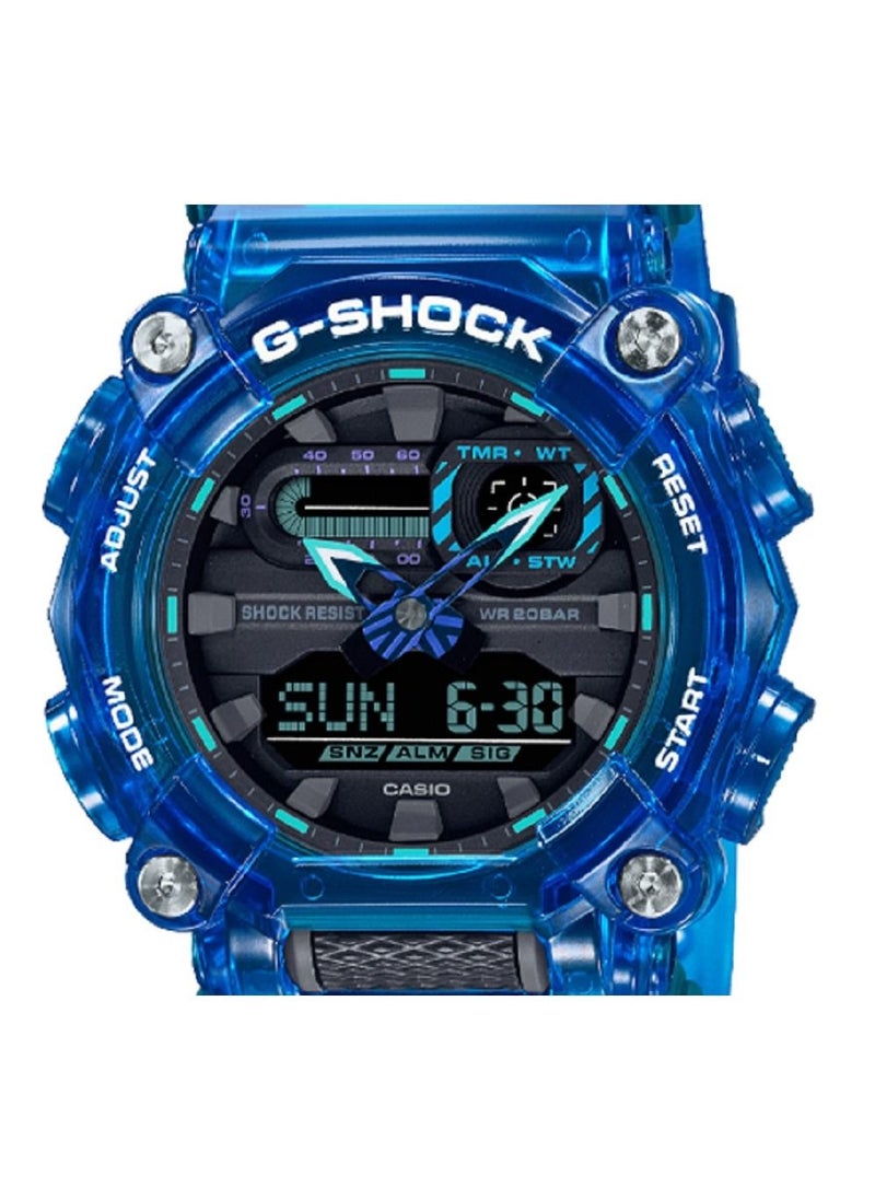 G-SHOCK Casio Men Watch G-Shock Digital Analog Black Dial Resin Band GA-900SKL-2ADR.  - Image 3