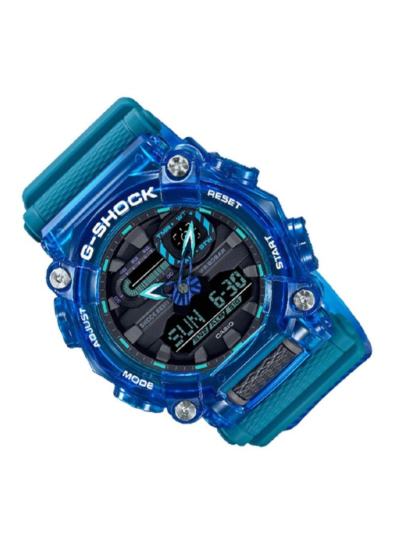 G-SHOCK Casio Men Watch G-Shock Digital Analog Black Dial Resin Band GA-900SKL-2ADR.  - Image 2
