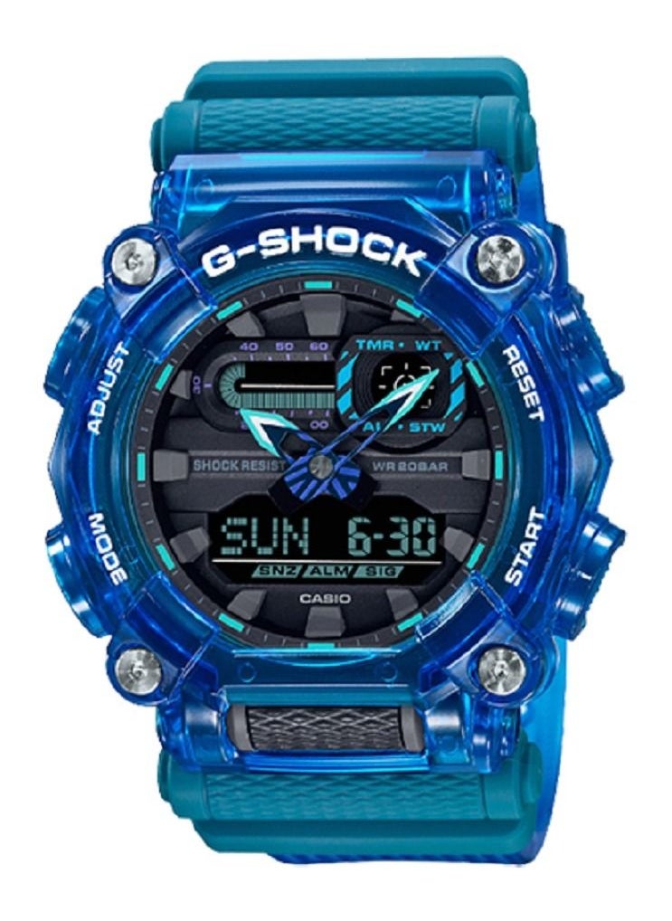 G-SHOCK Casio Men Watch G-Shock Digital Analog Black Dial Resin Band GA-900SKL-2ADR.  - Image 1
