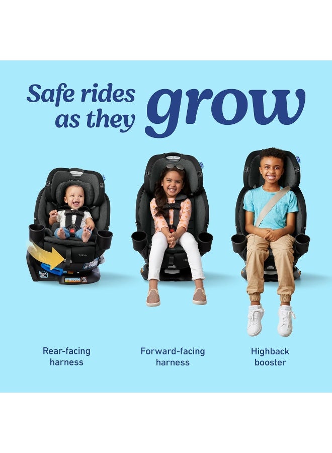 Graco Turn2Me 3-in-1 Rotating Convertible Car Seat, Rear to Forward Facing & Highback Booster, Easy Installation, Brighton - Image 2