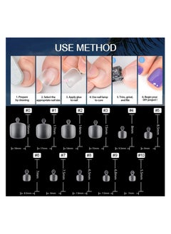 brunson Soft Gel False Toenail Extension Kit Clear Double Matte Fake Longtoes Claw for Salon DIY Acrylic Pedicure 550PCS Soft Gel C Curved Clear Gel Tips for Toe Nail Extensions 12 Sizes for Women and Nail Salons  - Image 5