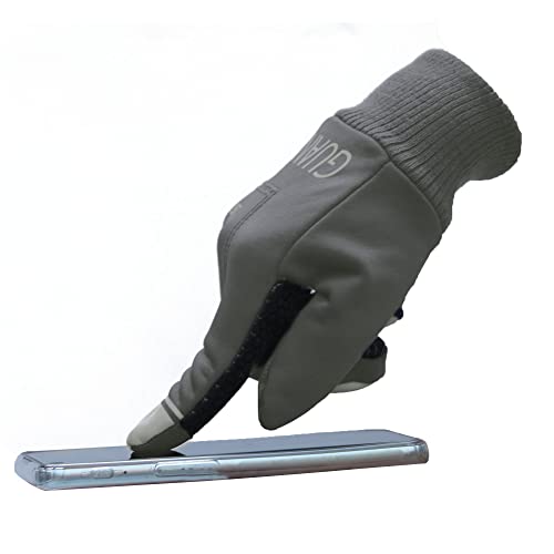 ZaySoo Full Finger Cycling Gloves for Men and Women - Touchscreen Enabled - Grey White - Image 4