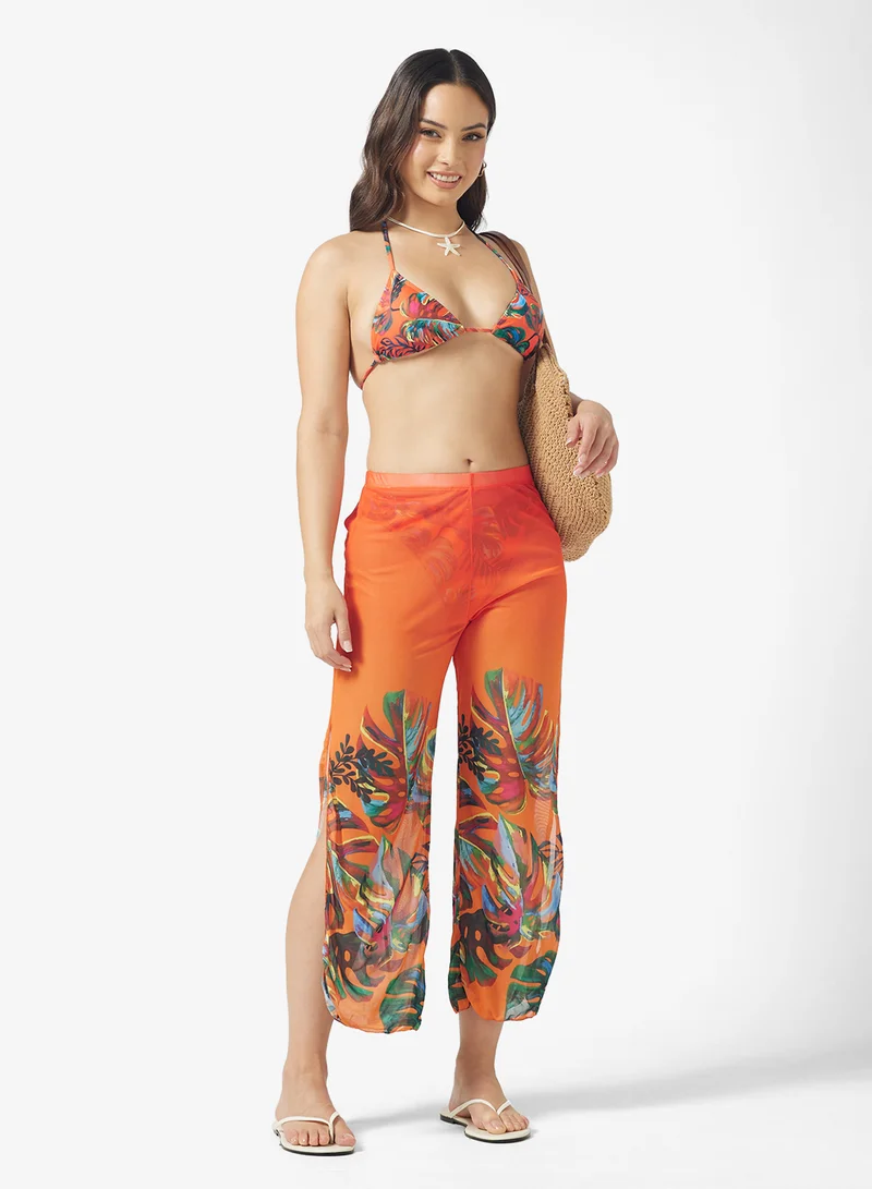 جينجر 3 Pc Bikini Top & Pant Coord Set