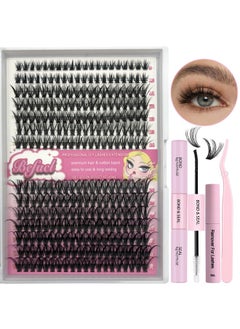 Lash Extension Cluster Kit With 280 Pcs 40D Diy Eyelash Clusters Bond And Seal Remover Lash And Applicator 918Mm Mix D Curl Individual Lashes For Beginners Self Application Diy At Home By Befacl
