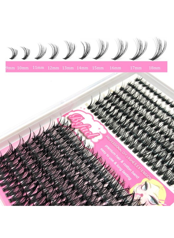 BEFACL - Lash Extension Cluster Kit With 280 Pcs 40D Diy Eyelash Clusters Bond And Seal Remover Lash And Applicator 918Mm Mix D Curl Individual Lashes For Beginners Self Application Diy At Home By Befacl - Image 1