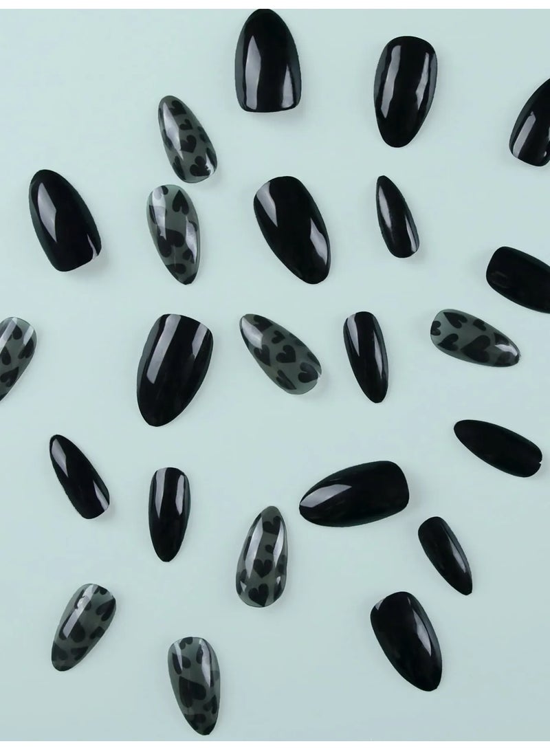 اظافر تركيب بشكل لوزي تحتوي العلبه على 24 ظفر مع مبرد اظافر و صمغ - Image 2