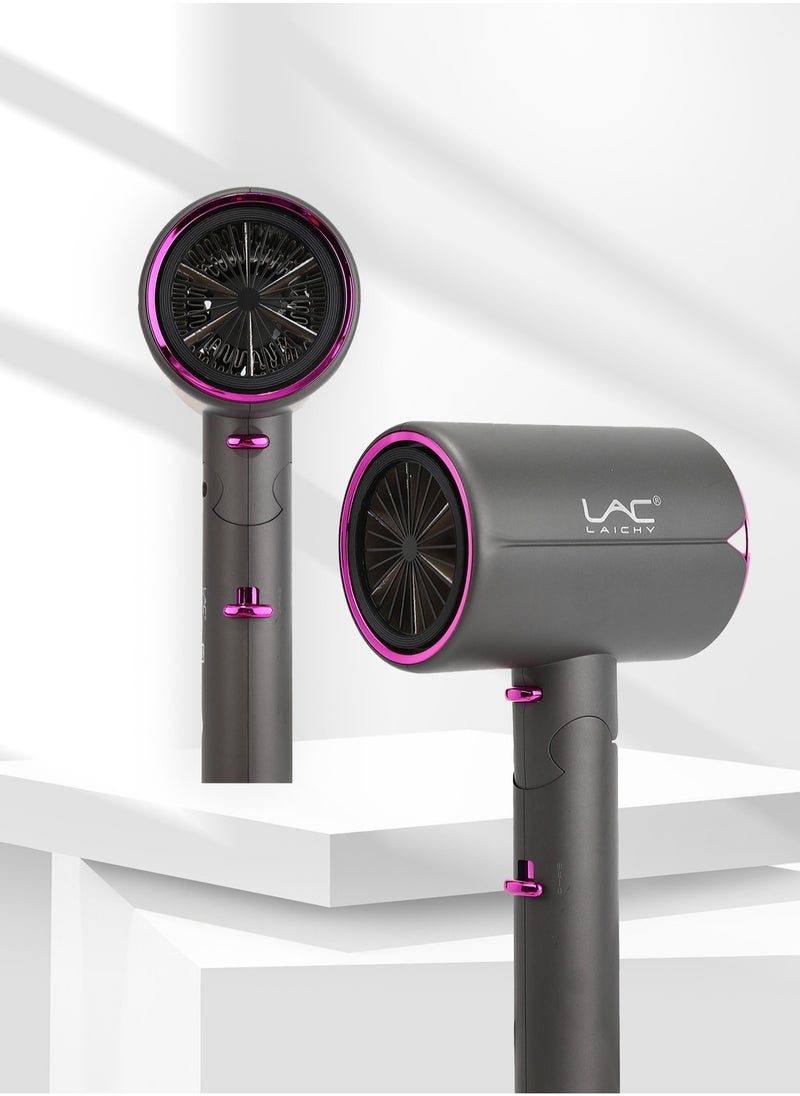 LAC LAICHY - Salon Hair Dryer Professional Ionic Blow dryers 2000W Thermo-Control Hairdryer Fast Drying Low Noise Foldable with Concentrator and Diffuser - Image 1