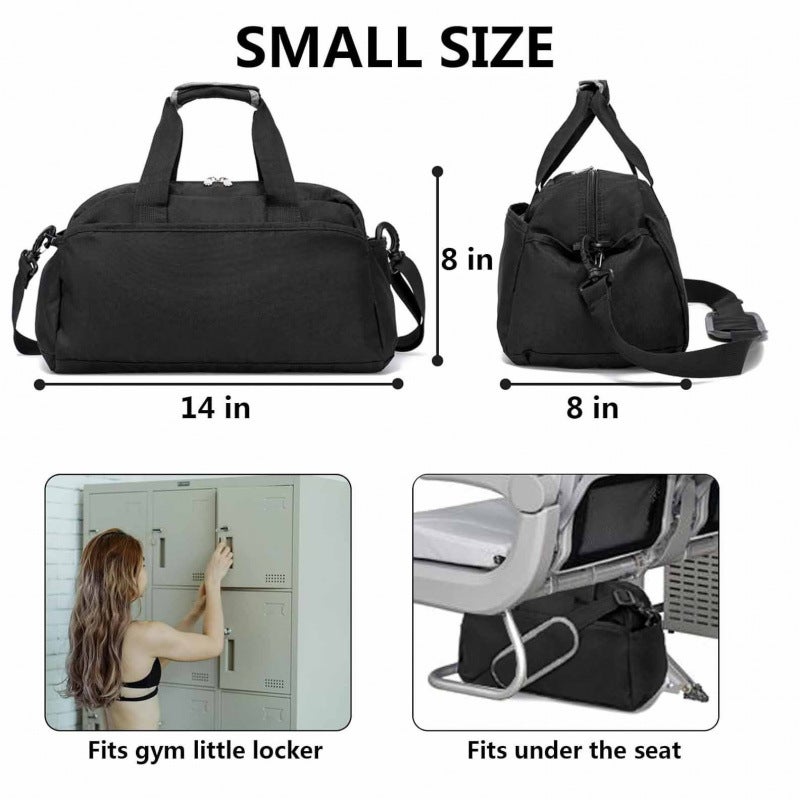Small Lightweight Multi-Functional Travel Tote Gym Bag, Portable Mini Carry-On Luggage, Breathable Polyester, 20-35L - Image 2