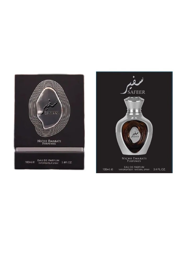 Lattafa NICHE EMARATI Safeer Eau de Parfum - 100 ml | Bold and Fresh Unisex Fragrance