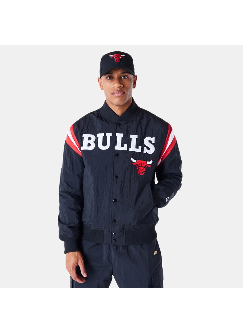 NEW ERA Men's NBA Chicago Bulls Panel Bomber Jacket
