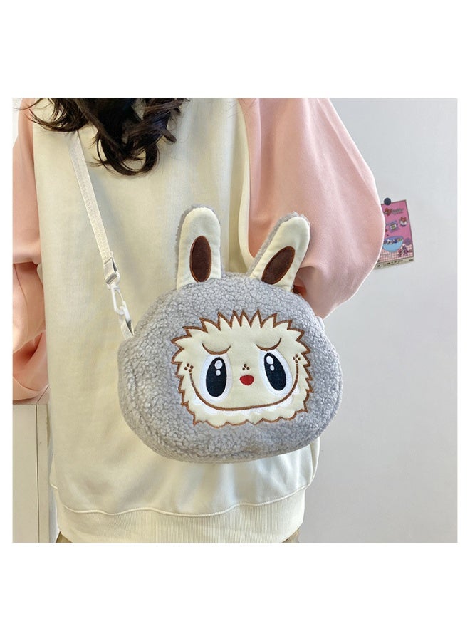 Cute Labubu Crossbody Bag, Cartoon Backpack, Coin Purse, Children's Plush Bag - Image 3