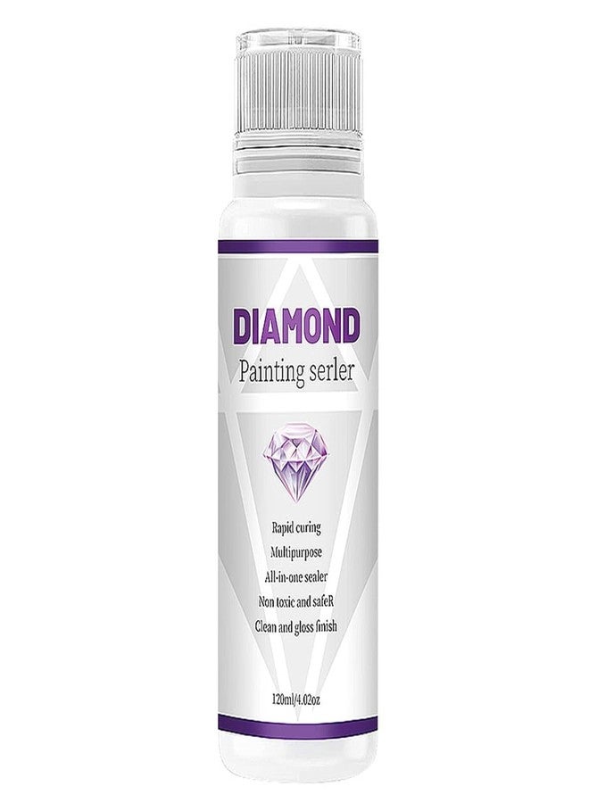 Artnery Permanent Diamond Painting Sealer Glue 120ML with Sponge Head Enhances Faster Drying The Shining Effect DIY Sealer Art Glues Sealer - Image 1