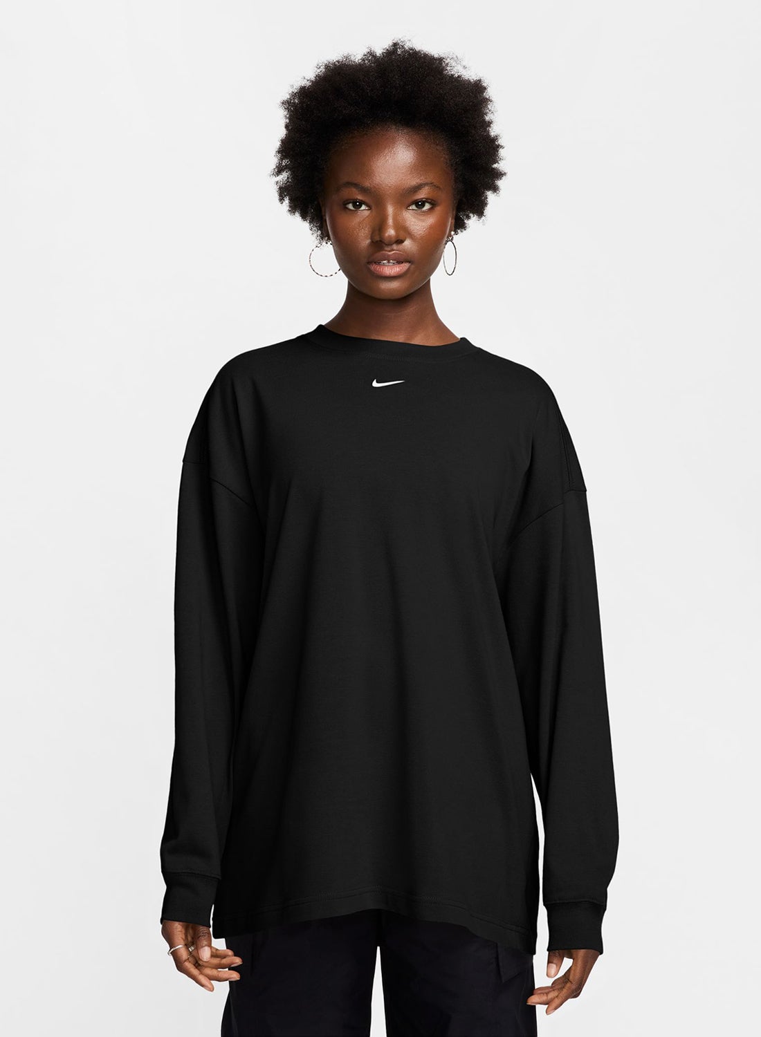 black nike oversized t shirt