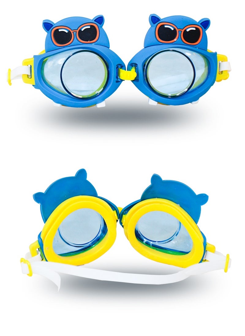 QUTOOB - Swim Goggles for Kids Super Cute Swimming Goggles With Clear and Wide Vision, No Leaking Swimming Goggles UV Protection Swim Eye Wear Glasses, , Soft And Durable Swimming Goggles For Children - Image 1