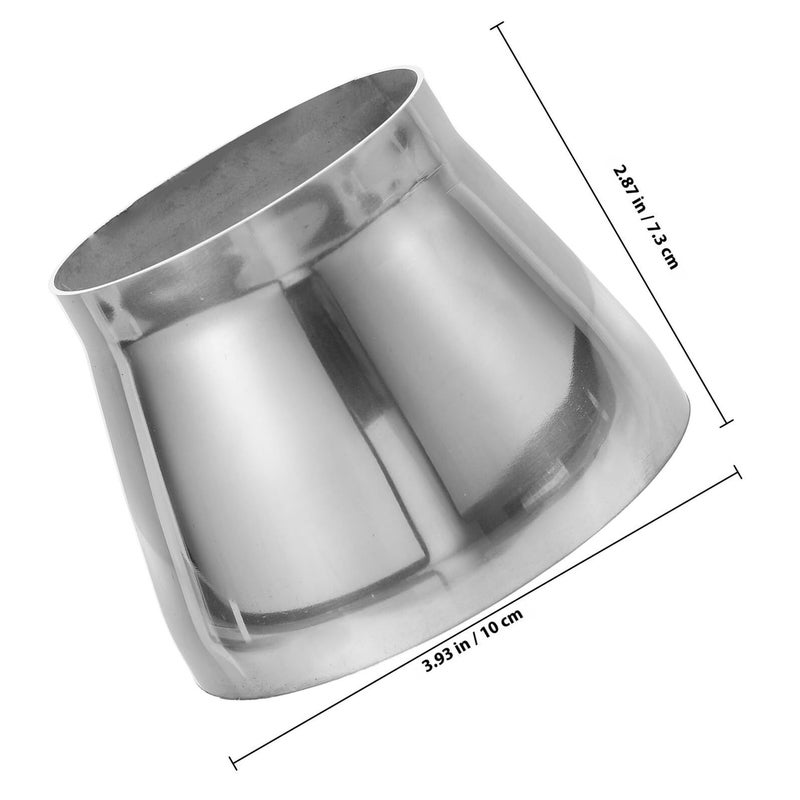 Stainless Steel Flagpole Connector Link 76x102x1.2mm Reducer Fitting - Image 3