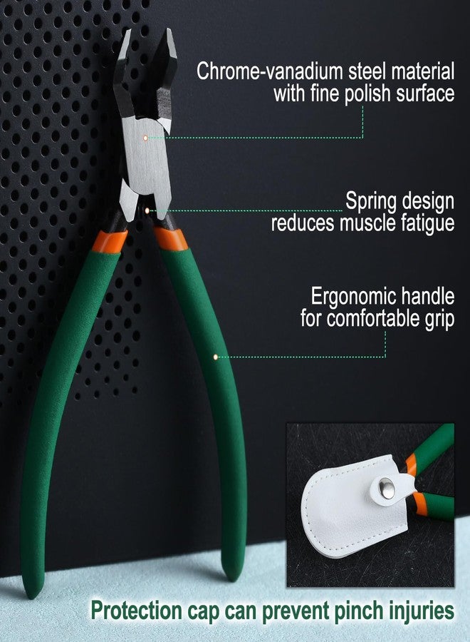 SPEEDWOX Model Nippers Wire Cutter 45° Sprue Cutter Wire Flush Cutters, Electronic Model Sprue Clippers, Ultra Sharp And Precision Side Nippers For Plastic Model Building With Protective Cover - Image 4