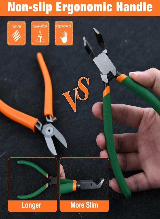 SPEEDWOX Model Nippers Wire Cutter 45° Sprue Cutter Wire Flush Cutters, Electronic Model Sprue Clippers, Ultra Sharp And Precision Side Nippers For Plastic Model Building With Protective Cover - Image 5