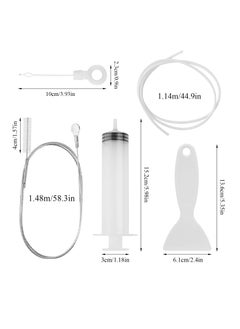 Excefore Fridge Drain Hole Cleaning Tool, 5PCS Fridge Cleaner Kit, Drain Pipe Cleaning Brush, Reusable Refrigerator Drain Dredging Tool for Kitchen Drain Hole Removal and Refrigerator Cleaning  - Image 2