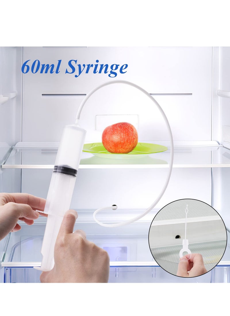 Excefore Fridge Drain Hole Cleaning Tool, 5PCS Fridge Cleaner Kit, Drain Pipe Cleaning Brush, Reusable Refrigerator Drain Dredging Tool for Kitchen Drain Hole Removal and Refrigerator Cleaning  - Image 3