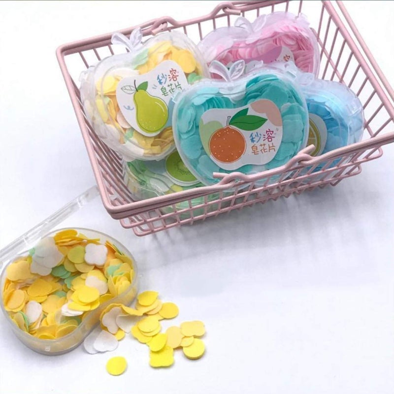 Apple Shape Travel Soft Paper Soap Pack of 4 - Image 3