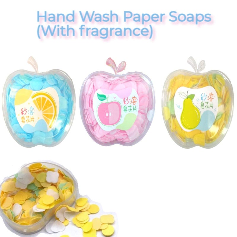 Apple Shape Travel Soft Paper Soap Pack of 4 - Image 5