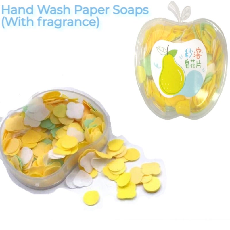 Apple Shape Travel Soft Paper Soap Pack of 4 - Image 4
