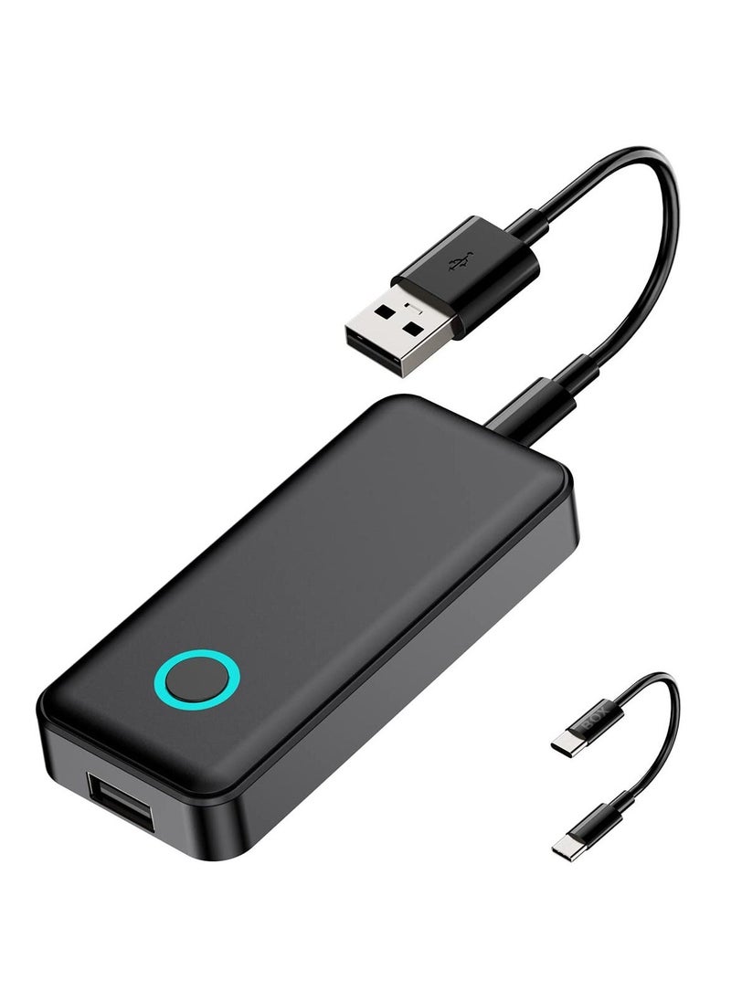 Wireless CarPlay Adapter & Wireless Android Auto Adapter 2 in1, Converts Wired Carplay & AA to Wireless, Auto Reconnect Function, Plug & Play Easy Use Fit for Cars from 2016 above & iPhone and Android - Image 1