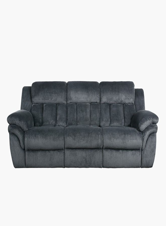 Home Box Stanford 3-Seater Fabric Recliner With Drop Down And 2 Cup Holders 98x99x230 cm - Image 2