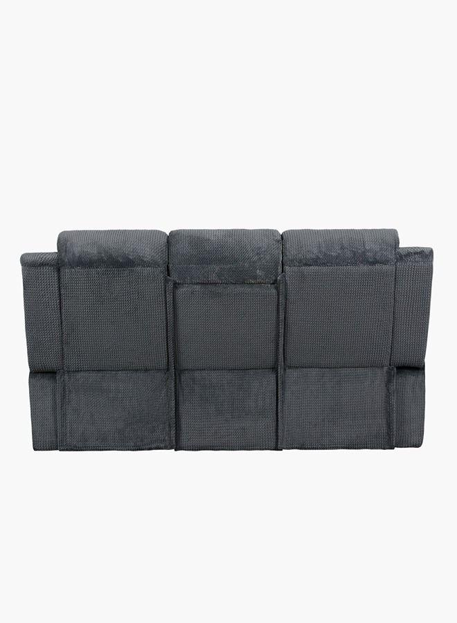 Home Box Stanford 3-Seater Fabric Recliner With Drop Down And 2 Cup Holders 98x99x230 cm - Image 5