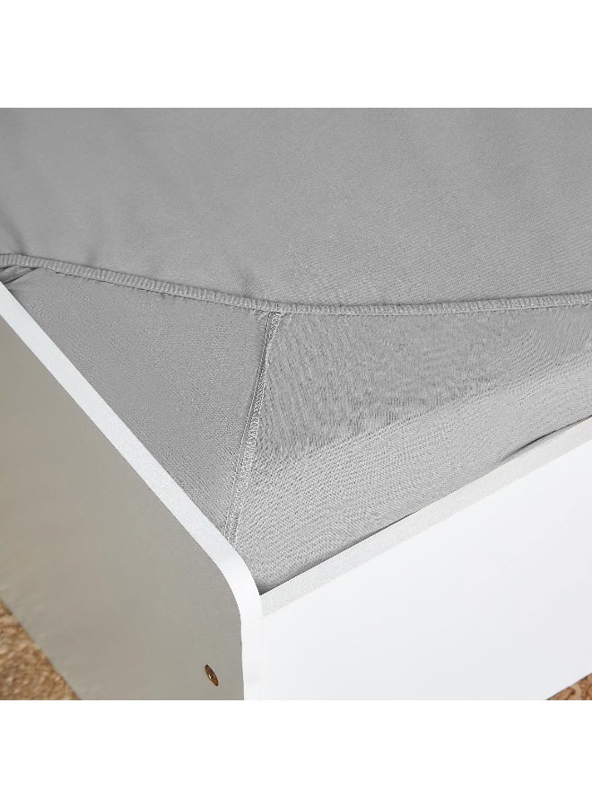 Home Box Ballina Solid Cotton Single Fitted Sheet 200 x 33 x 90 cm - Image 2