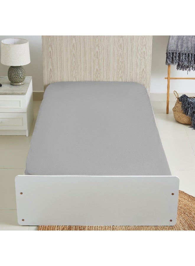 Home Box Ballina Solid Cotton Single Fitted Sheet 200 x 33 x 90 cm - Image 5